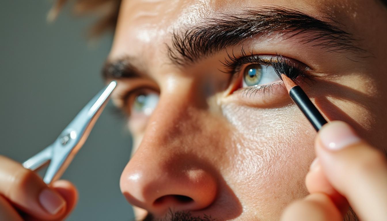 découvrez comment affiner vos sourcils pour homme grâce à des conseils sur la taille, l'utilisation de la brosse et un maquillage discret pour un regard naturel et soigné.
