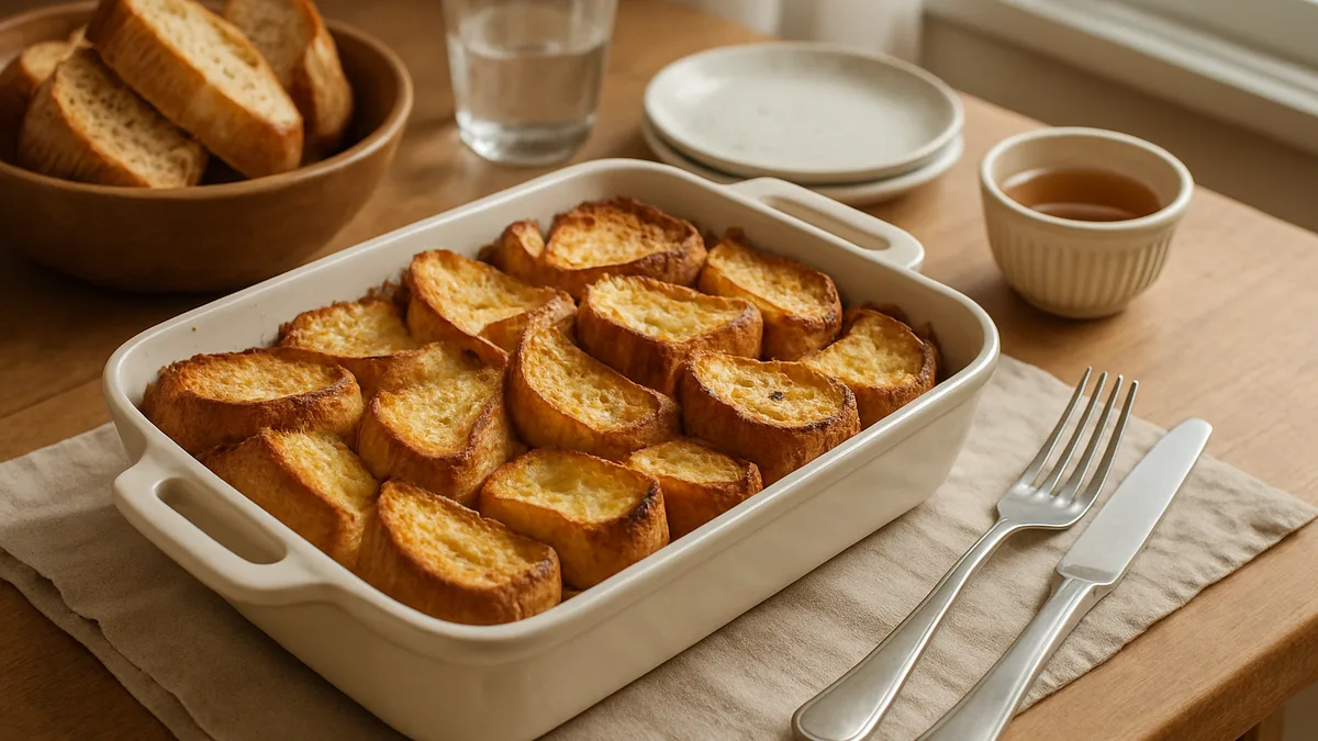 pain perdu au four — Pain perdu au four : que faire avec du pain rassis